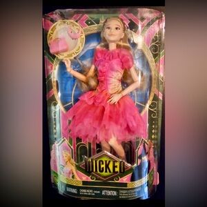 Original release Wicked Movie Glinda Fashion Doll w/URL MISPRINT wicked.com
